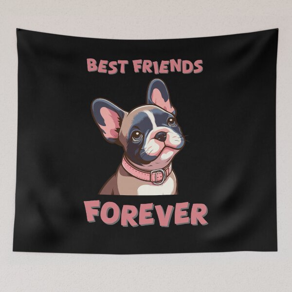 Item preview, Dog Best Friends Forever : Funny Cute French Bulldog designed and sold by ArtfulNook.