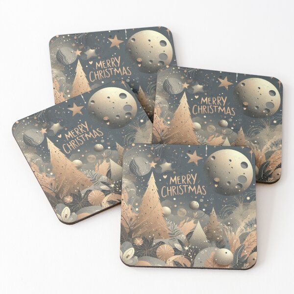 Item preview, Merry Christmas in starry golden forest designed and sold by blondie.simmer.