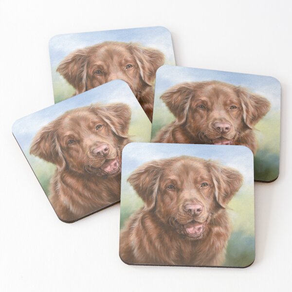 Item preview, Storm - toller dog oil painting designed and sold by marjoleinkruijt.