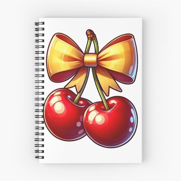 Item preview, cherries with bow designed and sold by Truck Stop One.