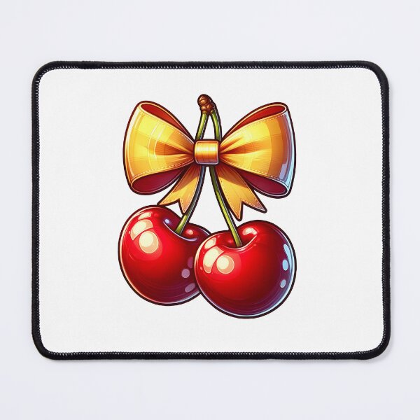 Item preview, cherries with bow designed and sold by Truck Stop One.