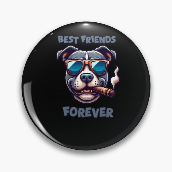 Item preview, Dog Best Friends Forever : Funny Cute Pitbull designed and sold by ArtfulNook.