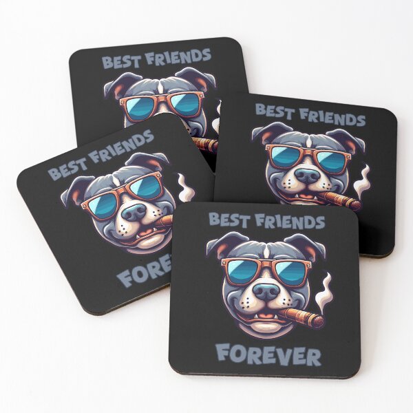 Item preview, Dog Best Friends Forever : Funny Cute Pitbull designed and sold by ArtfulNook.
