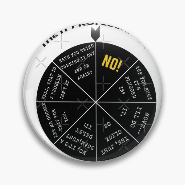 Item preview, The IT Professional Wheel of Answers. Essential T-Shirt designed and sold by Deadliness45.