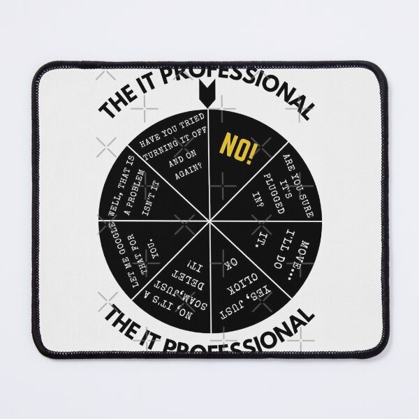 Item preview, The IT Professional Wheel of Answers. Essential T-Shirt designed and sold by Deadliness45.