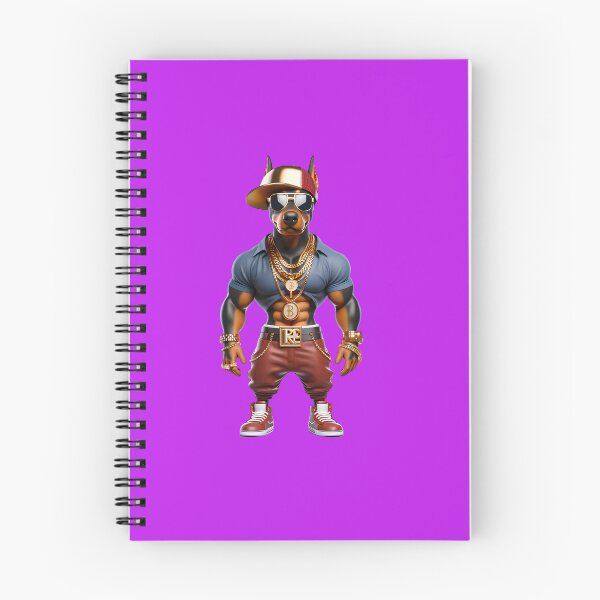 Item preview, Rhythm in the City: Cute Doberman Rapper Dog with Hip-Hop Style and Canine Attitude No. 2 designed and sold by Nathalymx.