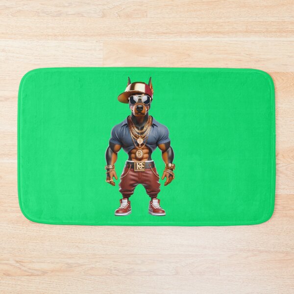 Item preview, Rhythm in the City: Cute Doberman Rapper Dog with Hip-Hop Style and Canine Attitude No. 2 designed and sold by Nathalymx.