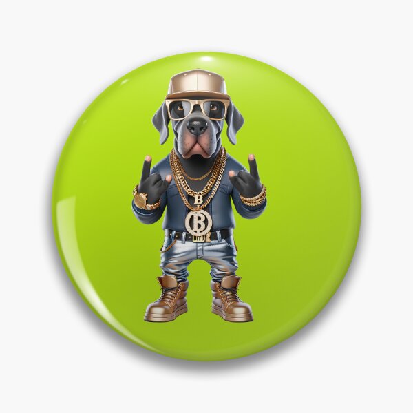 Item preview, Rhythm in the City: Cute Great Dane Dog Rapper with Hip-Hop Style and Canine Attitude No. 2 designed and sold by Nathalymx.