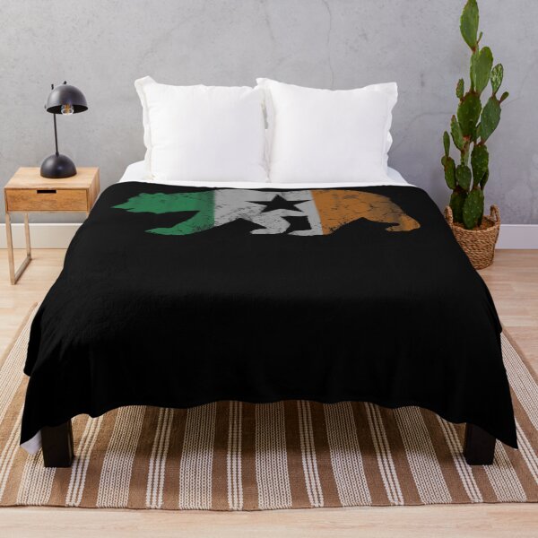 Item preview, California Bear Flag Irish Shamrock St Patricks Day designed and sold by BalladOfZeus.
