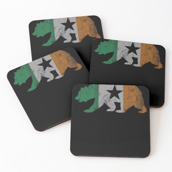Item preview, California Bear Flag Irish Shamrock  St Patricks Day designed and sold by BalladOfZeus.