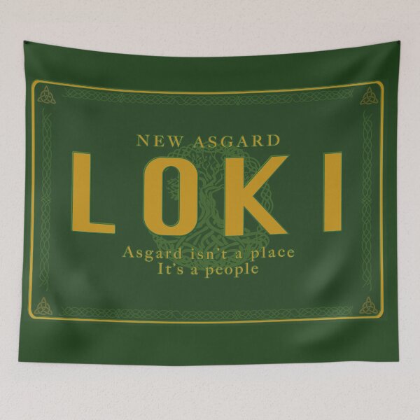 Item preview, LOKI Nordic God Plaque designed and sold by Folidee.