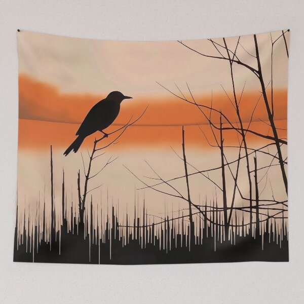 Item preview, Bird in sunset designed and sold by Trendy-Artistry.