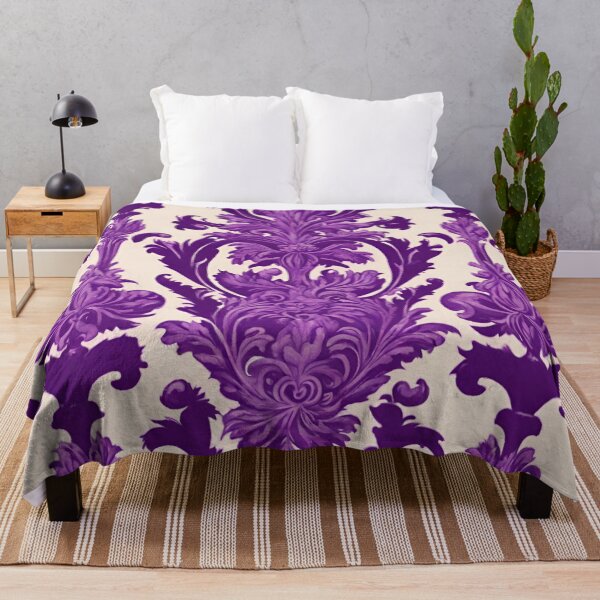 Item preview, Purple Art Deco Floral Pattern designed and sold by ArDecoS.