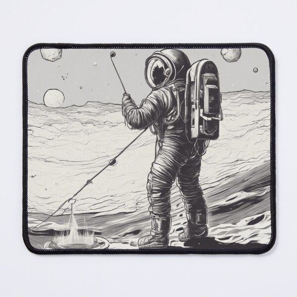 Item preview, Reeling in Wonder: The Cosmic Pursuit of Astronaut Fishing in Zero Gravity designed and sold by DesignAlert001.