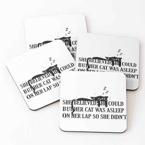 Item preview, she believe she could but her cat was asleep on her lap so she didn't  designed and sold by DijaCreations.