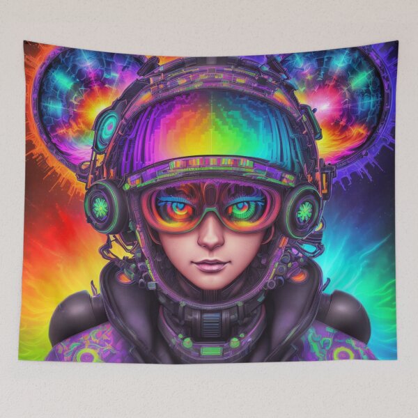 Item preview, Cosmic Voyager: The Psychedelic Space Explorer designed and sold by KericeKreations.
