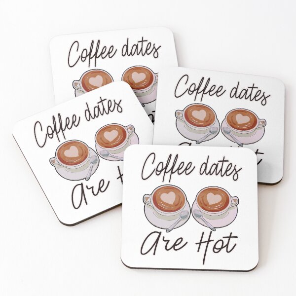 Aperçu de l'œuvre Les dates du café sont chaudes créée et vendue par White Tiger Designz .