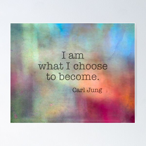 Item preview, I Am What I Choose Literary Quote text design designed and sold by art64.