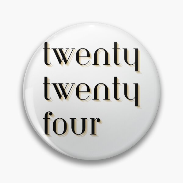 Item preview, Twenty Twenty Four (2024) Black and Gold Text Design New Years designed and sold by helloiamskye.