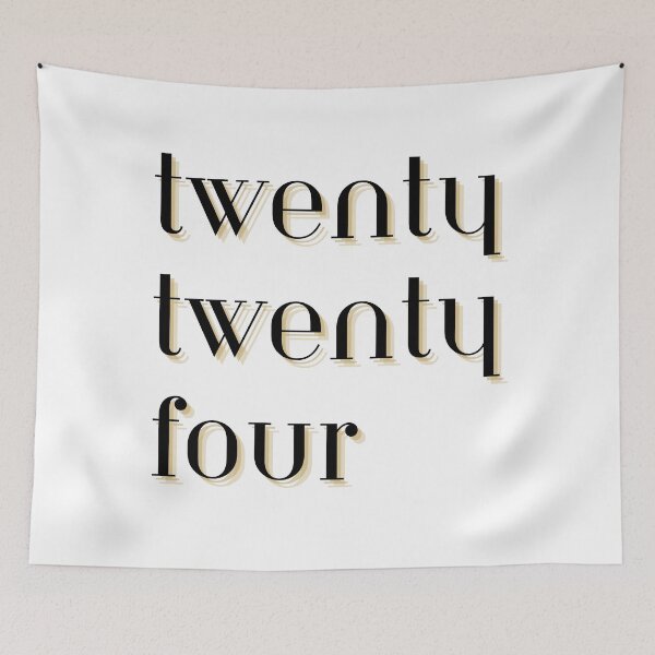 Item preview, Twenty Twenty Four (2024) Black and Gold Text Design New Years designed and sold by helloiamskye.
