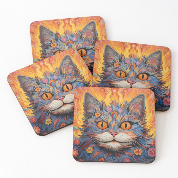 Item preview, Louis Wain Schizophrenia Cat Painting For Cat Lovers designed and sold by Petsthetic.