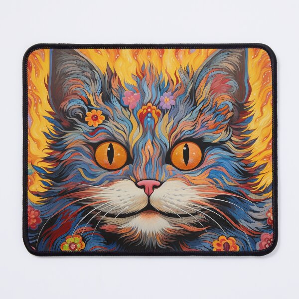 Item preview, Louis Wain Schizophrenia Cat Painting For Cat Lovers designed and sold by Petsthetic.