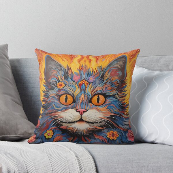 Item preview, Louis Wain Schizophrenia Cat Painting For Cat Lovers designed and sold by Petsthetic.