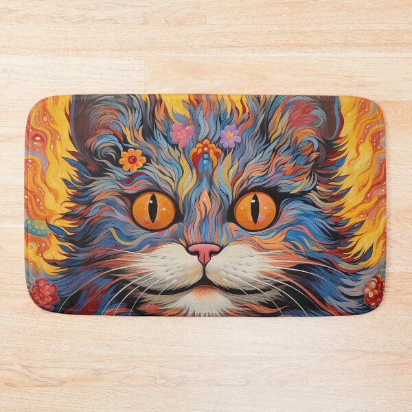 Item preview, Louis Wain Schizophrenia Cat Painting For Cat Lovers designed and sold by Petsthetic.