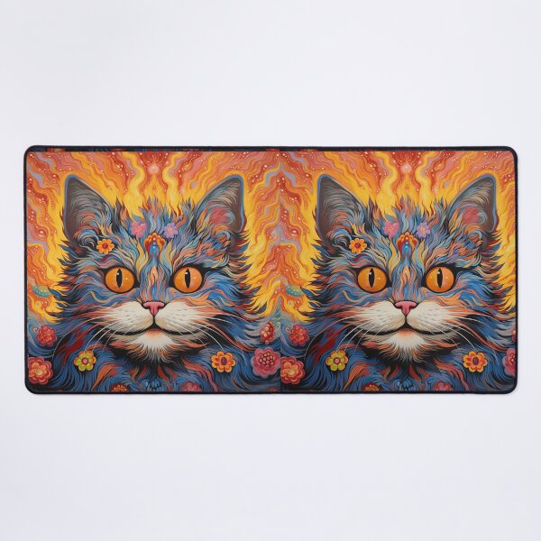 Item preview, Louis Wain Schizophrenia Cat Painting For Cat Lovers designed and sold by Petsthetic.