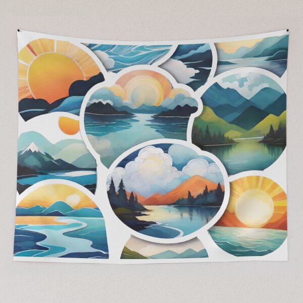 Item preview, Abstract Landscape Odyssey: Visualizing Natural Scenes (255) designed and sold by WASjourney.
