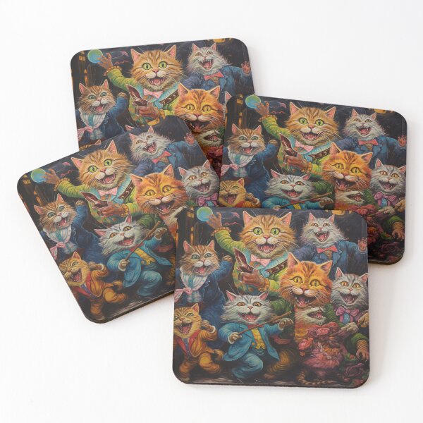 Item preview, Louis Wain Schizophrenia Cat Painting For Cat Lovers designed and sold by Petsthetic.