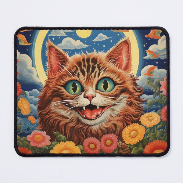 Item preview, Louis Wain Schizophrenia Cat Painting For Cat Lovers designed and sold by Petsthetic.
