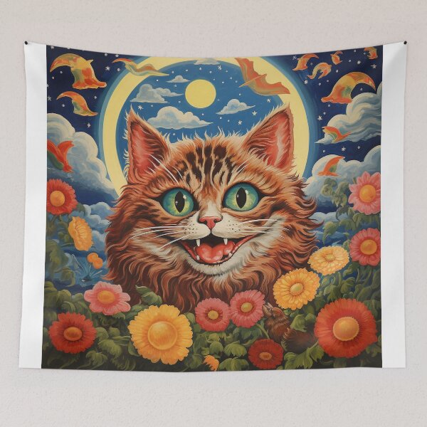 Item preview, Louis Wain Schizophrenia Cat Painting For Cat Lovers designed and sold by Petsthetic.