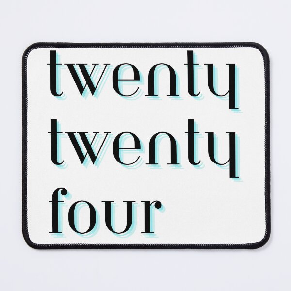 Item preview, Twenty Twenty Four (2024) Blue Text Design New Years designed and sold by helloiamskye.