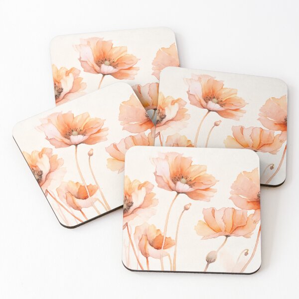 Item preview, Peach Poppy Petal Summer Serenade designed and sold by artsandsoul.