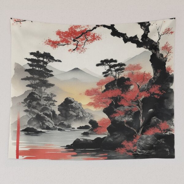 Item preview, Sakura Lake - Japanese Cherry Blossom designed and sold by Chonguissa Fashion.