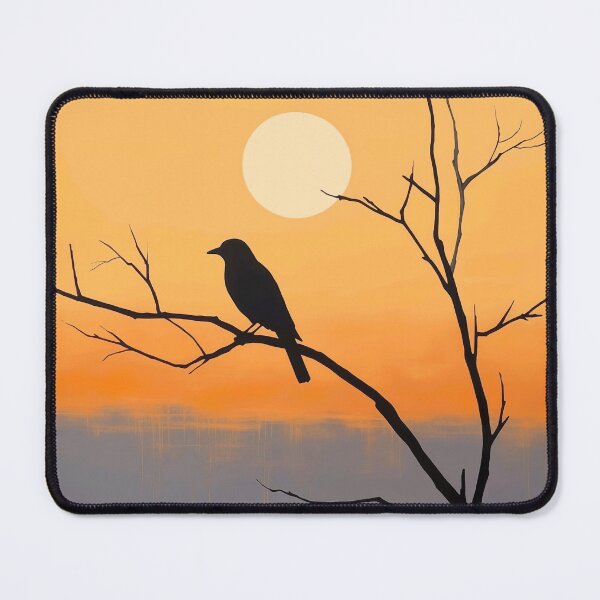 Item preview, Sunset and bird designed and sold by Trendy-Artistry.