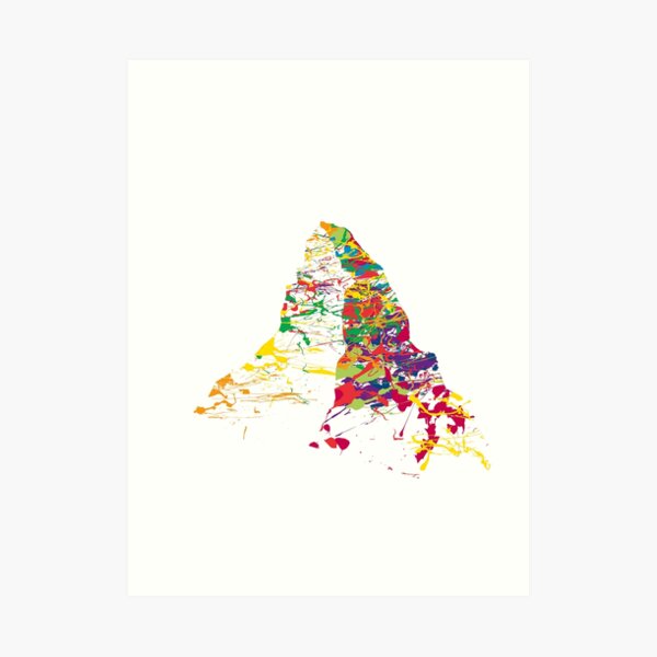MATTERHORN MOUNTAINSPLASH Art Print