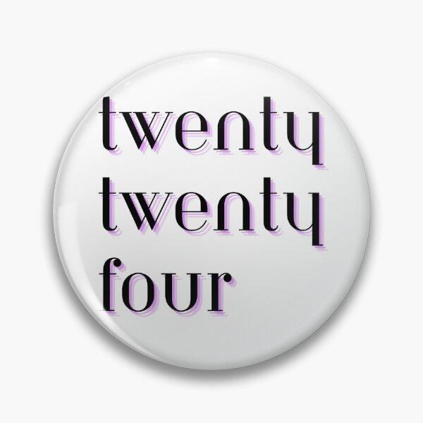 Item preview, Twenty Twenty Four (2024) Purple Text Design New Years designed and sold by helloiamskye.