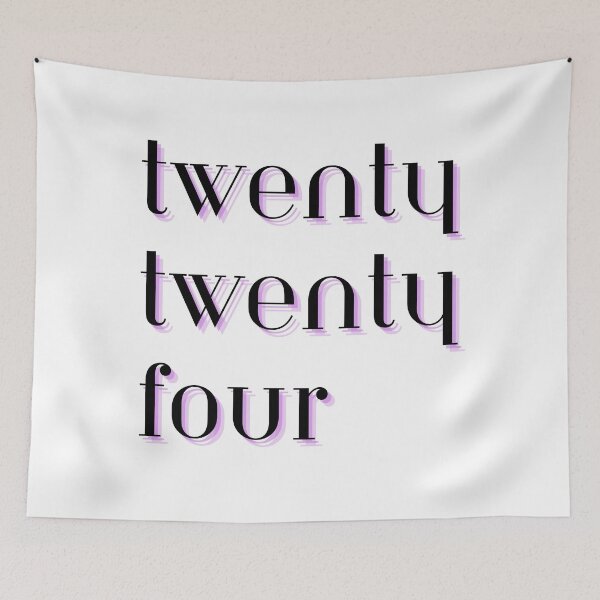 Item preview, Twenty Twenty Four (2024) Purple Text Design New Years designed and sold by helloiamskye.