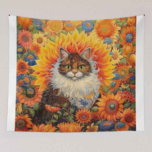 Item preview, Louis Wain Schizophrenia Cat Painting For Cat Lovers designed and sold by Petsthetic.