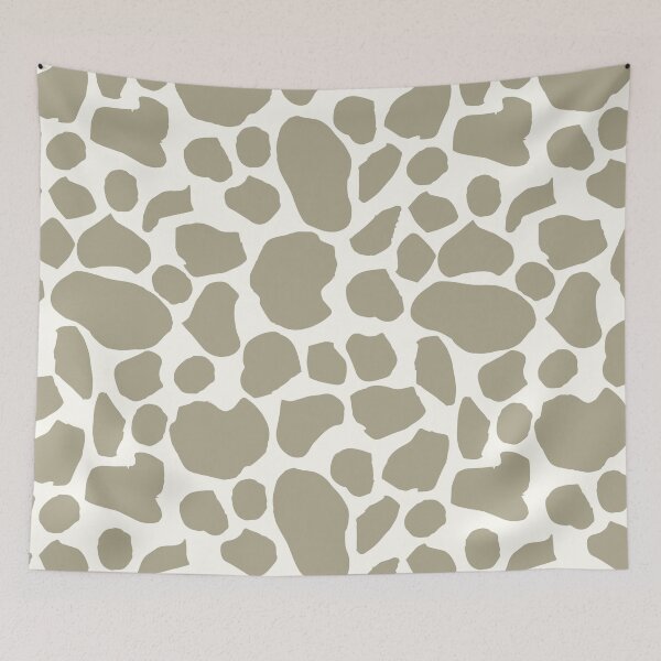 Item preview, MILITARY GREEN BOHO COW PRINT PATTERN designed and sold by blomastudios.