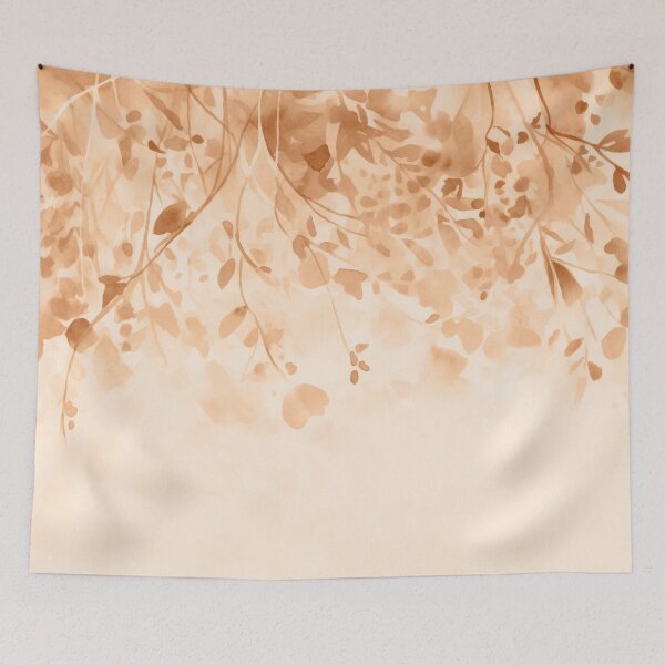 Item preview, Hanging Flowers Pastel Watercolor Art Peach  designed and sold by artsandsoul.