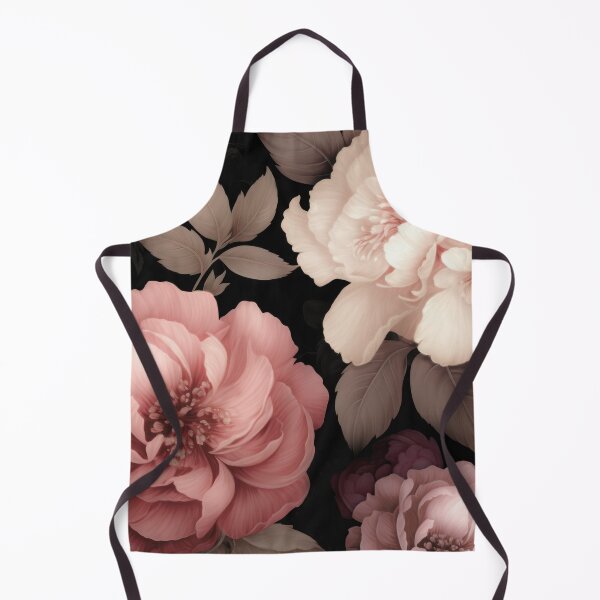 Artikelvorschau, Opulente Barockblumen Moody Botanical Art Blush Pink entworfen und verkauft von artsandsoul.