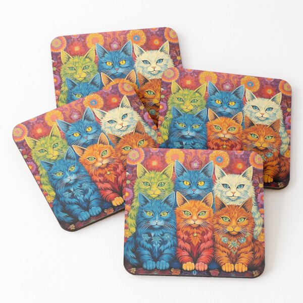 Item preview, Louis Wain Schizophrenia Cat Painting For Cat Lovers designed and sold by Petsthetic.