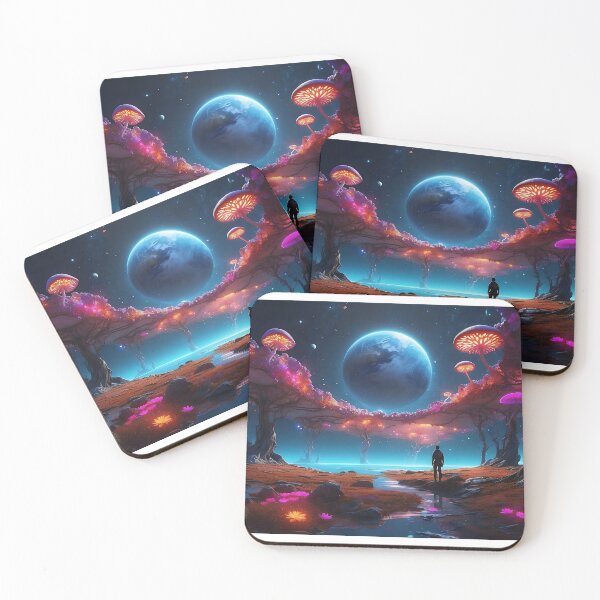 Item preview, Celestial Sojourn: A Traveler's Reflection under Cosmic Canopy designed and sold by ArtComixHaven.