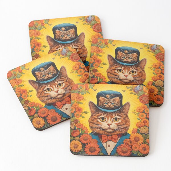 Item preview, Louis Wain Schizophrenia Cat Painting For Cat Lovers designed and sold by Petsthetic.