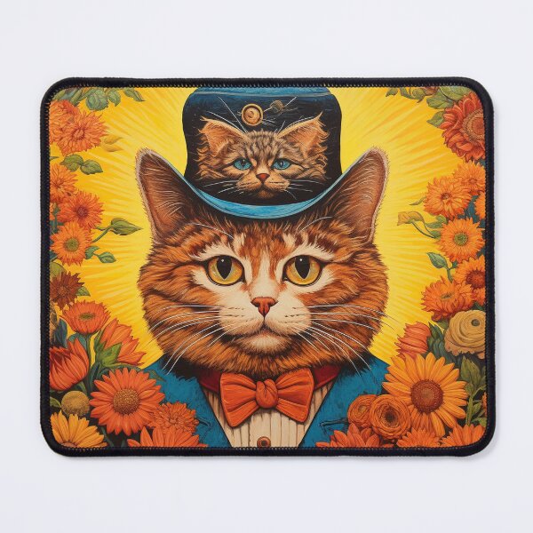 Item preview, Louis Wain Schizophrenia Cat Painting For Cat Lovers designed and sold by Petsthetic.