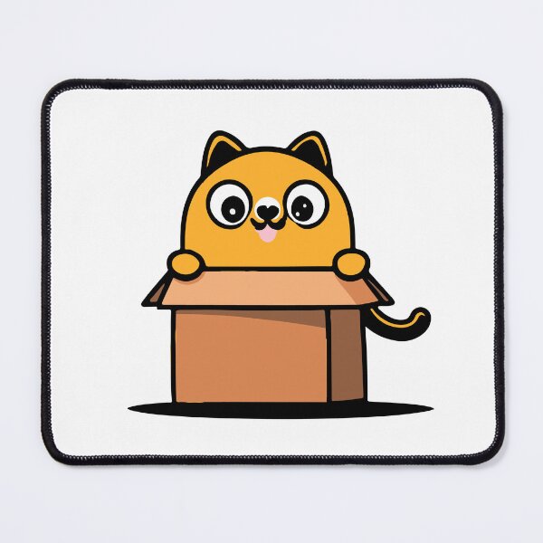 Item preview, cat box and cat litter box: Cat in box or Cardboard box designed and sold by The  Knick Knack Nook.