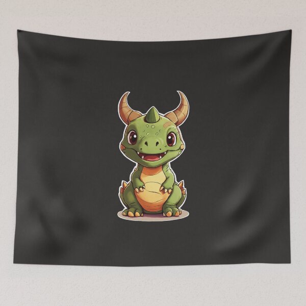 Item preview, Cute Green Dragon designed and sold by Unlimited-Store.